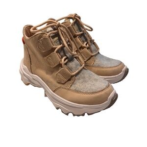 NEW SOREL Women’s Kinetic Breakthru Caribou Waterproof Boot US 6 EU 37 Beige